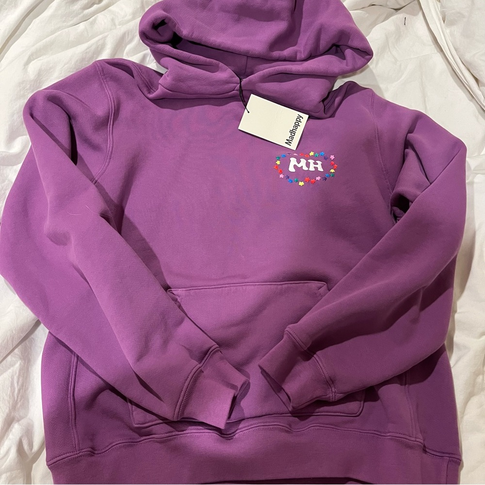 RARE NWT MadHappy Melrose Pop Up Purple Puff Print Hoodie